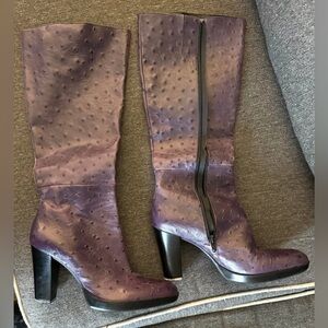 Elegant Purple High Heel Boots